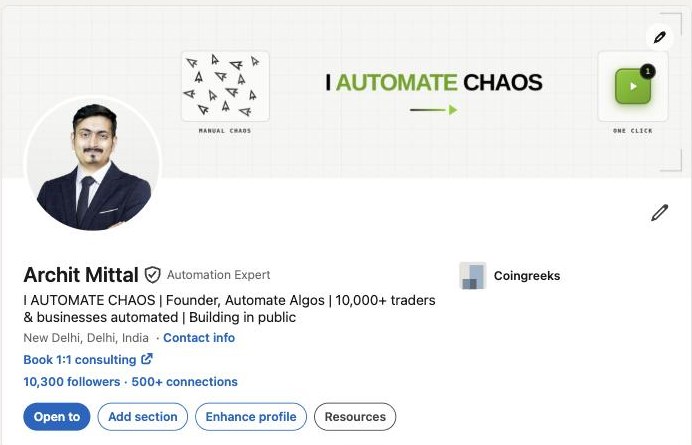 Archit Mittal on LinkedIn — 10,300 followers