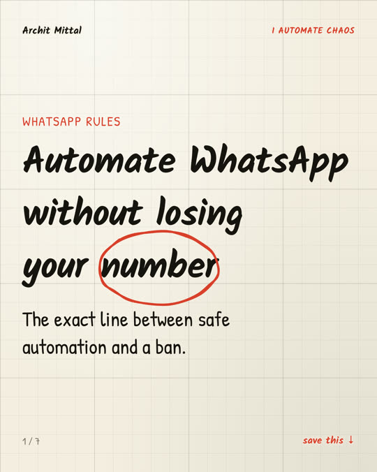 Automate WhatsApp
without losing
your [[circle:number]]
