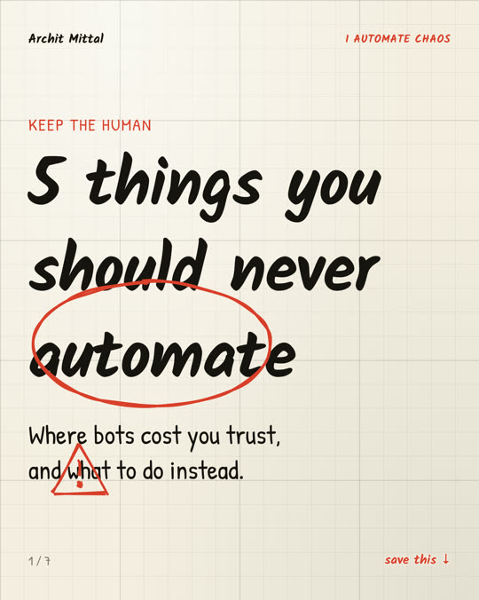5 things you
should never
[[circle:automate]]