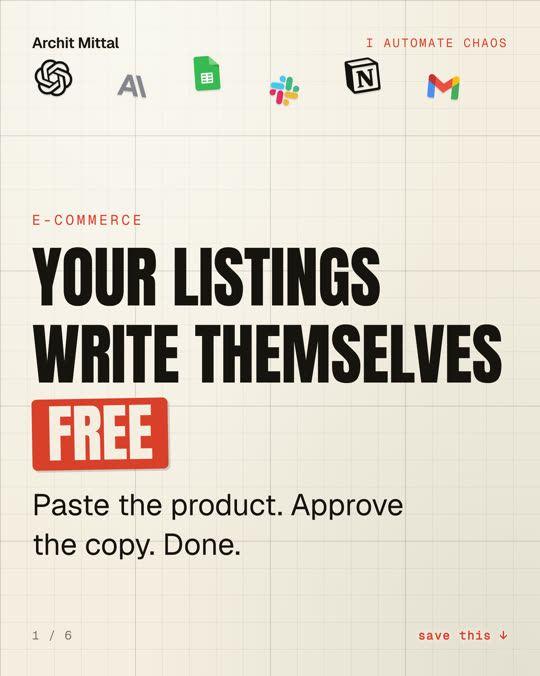 Your listings
write themselves
FREE